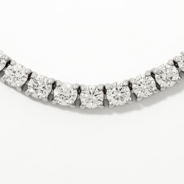 10.01 Total Carat Weight Diamond Tennis Necklace (White Gold