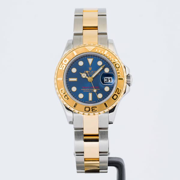 Rolex Yacht-Master Ladies Blue Dial Two-Tone Yellow Gold and
