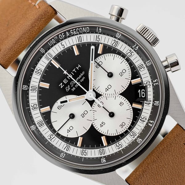 【クネーム】1786・1791 Zenith Chronomaster Original Reverse Panada Dial A386 Chronograph