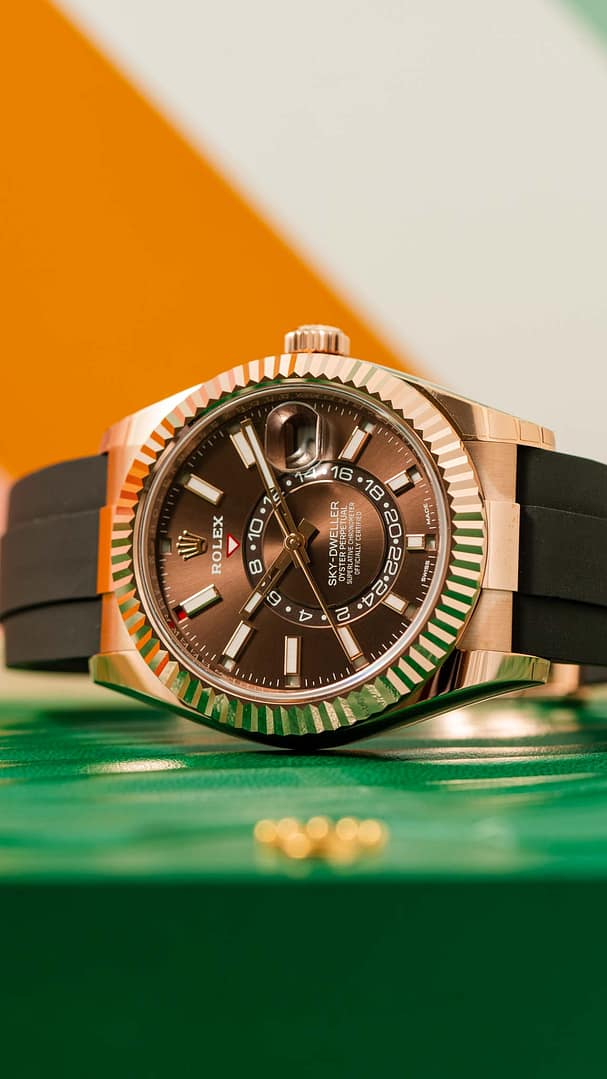 Rolex SKY-DWELLER Chocolate Dial Everose Gold 42mm (326235