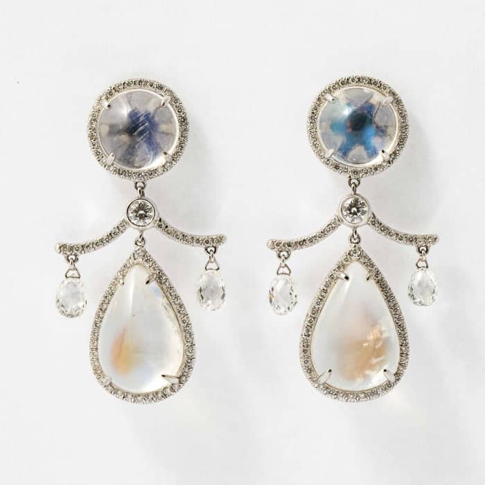 ■VINTAGE HOLLYWOOD■ Space Stone Ring Earrings VH249OEA008M $_12.JPG?set_id=880000500F