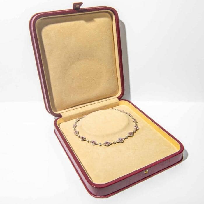 Collana premium rich cream New ×10 +a 5.80 carat Argyle Fancy Intense Pink Diamond Necklace