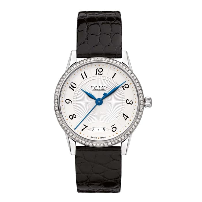 Montblanc Boheme 34mm Stainless Steel/Leather Strap (114734