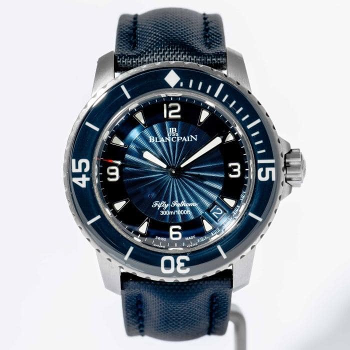 5008b 1130 Bund Blancpain Barakuda Price Pre-owned Blancpain Fifty
