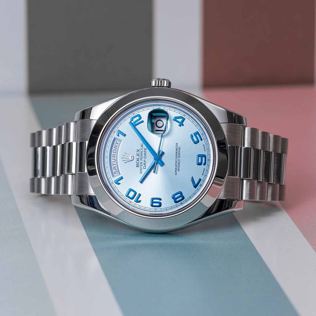 Rolex Oyster Perpetual Presidential Day-Date II Ice Blue Dial