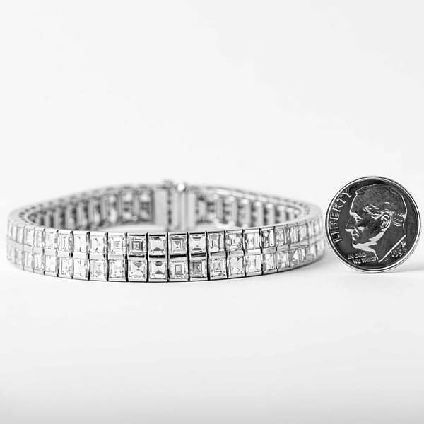 Authentic PT850 Diamond Bracelet 1.00CT #230-000-030-3629 | eBay