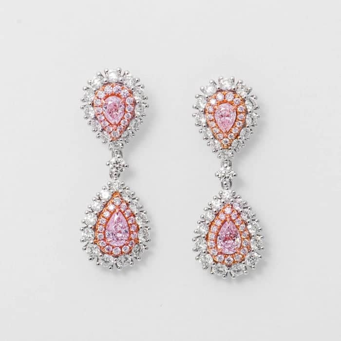 Zavya Earrings  Buy Zavya Blushing Petals RhodiumPlated Silver Dangle  Earrings With Pink Cubic Zirconia Online  Nykaa Fashion