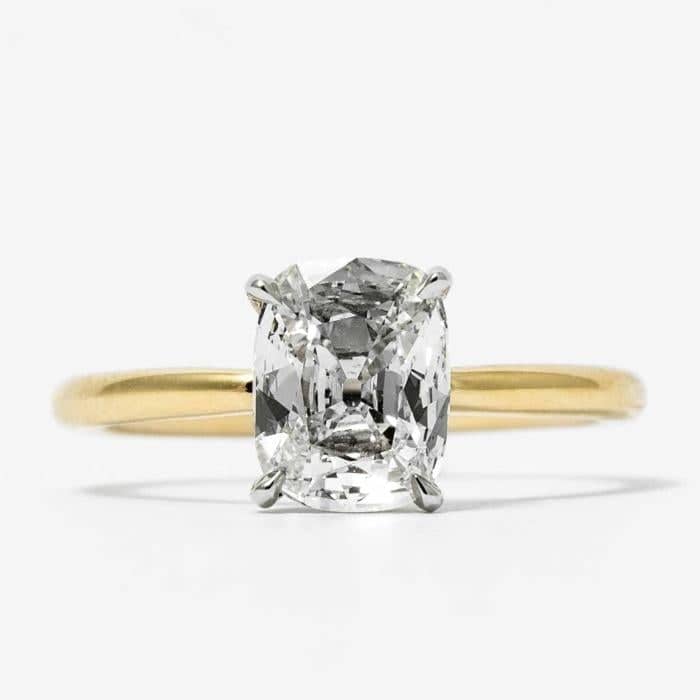 Roux Insecten tellen Pelmel 1.40 carat G VS1 Cushion Cut Solitaire Diamond Ring (Two-Tone) — Shreve,  Crump & Low