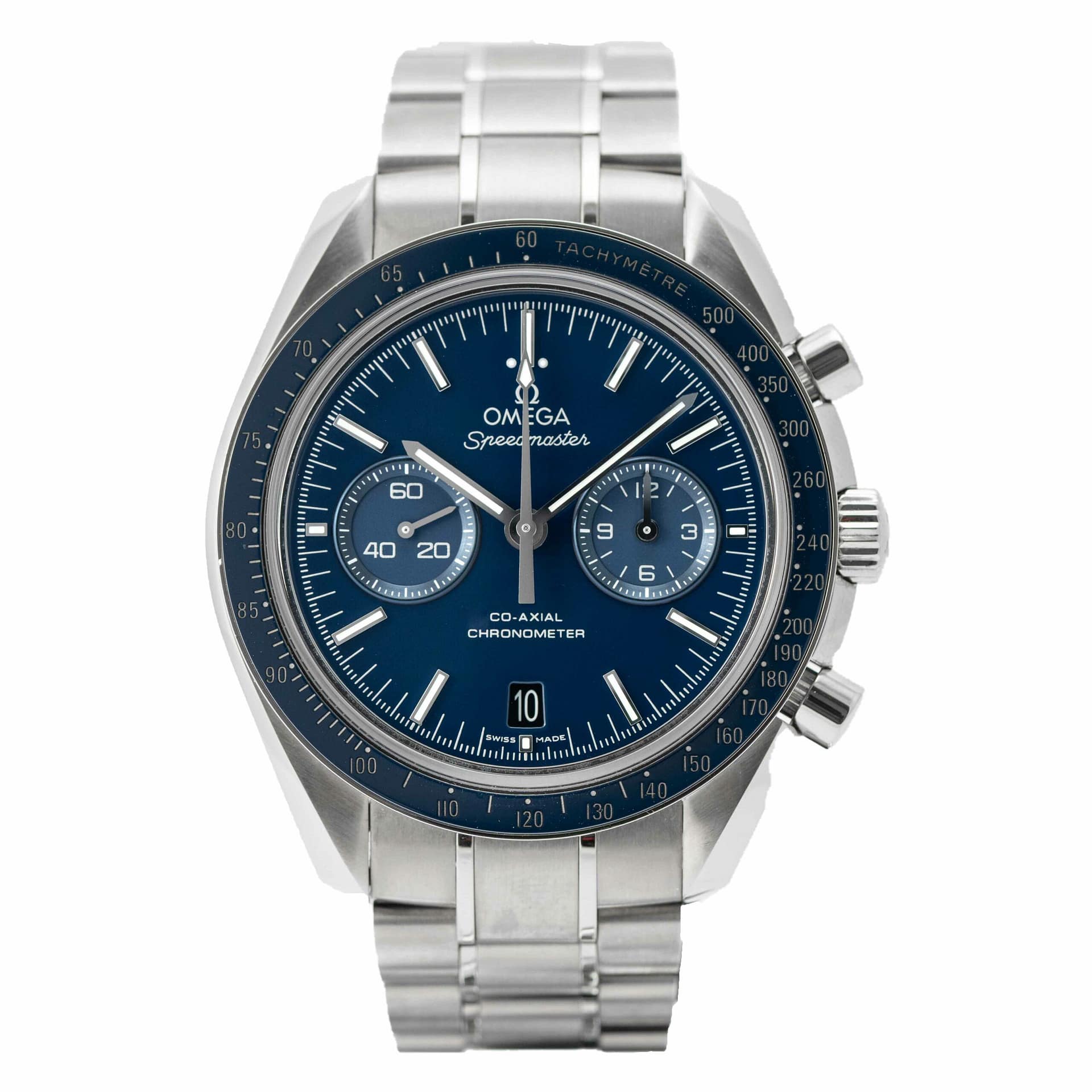 omega blue dial speedmaster