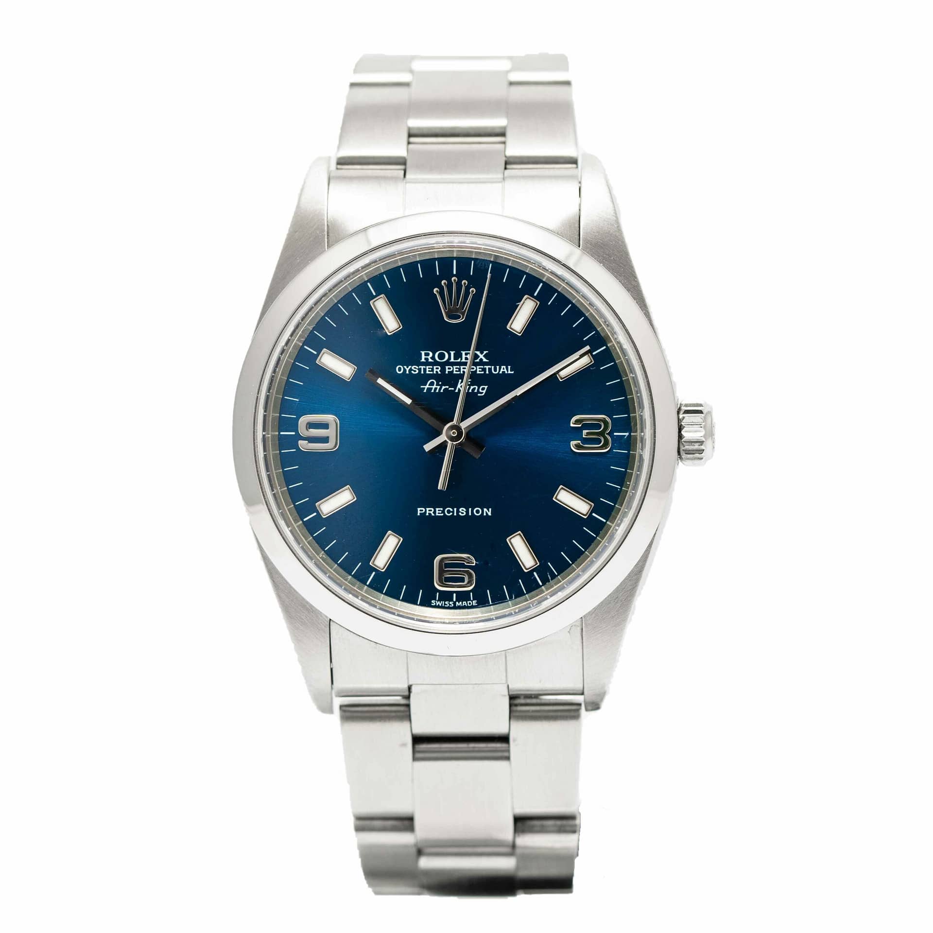 Rolex Perpetual Precision Blue Dial Stainless Steel (14000M) — Shreve, Crump & Low