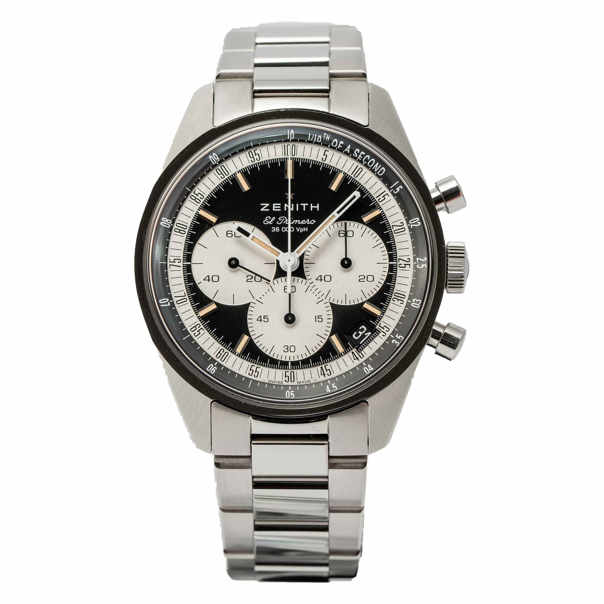 Preowned Zenith Chronomaster Reverse Panada Dial Original A386 ...