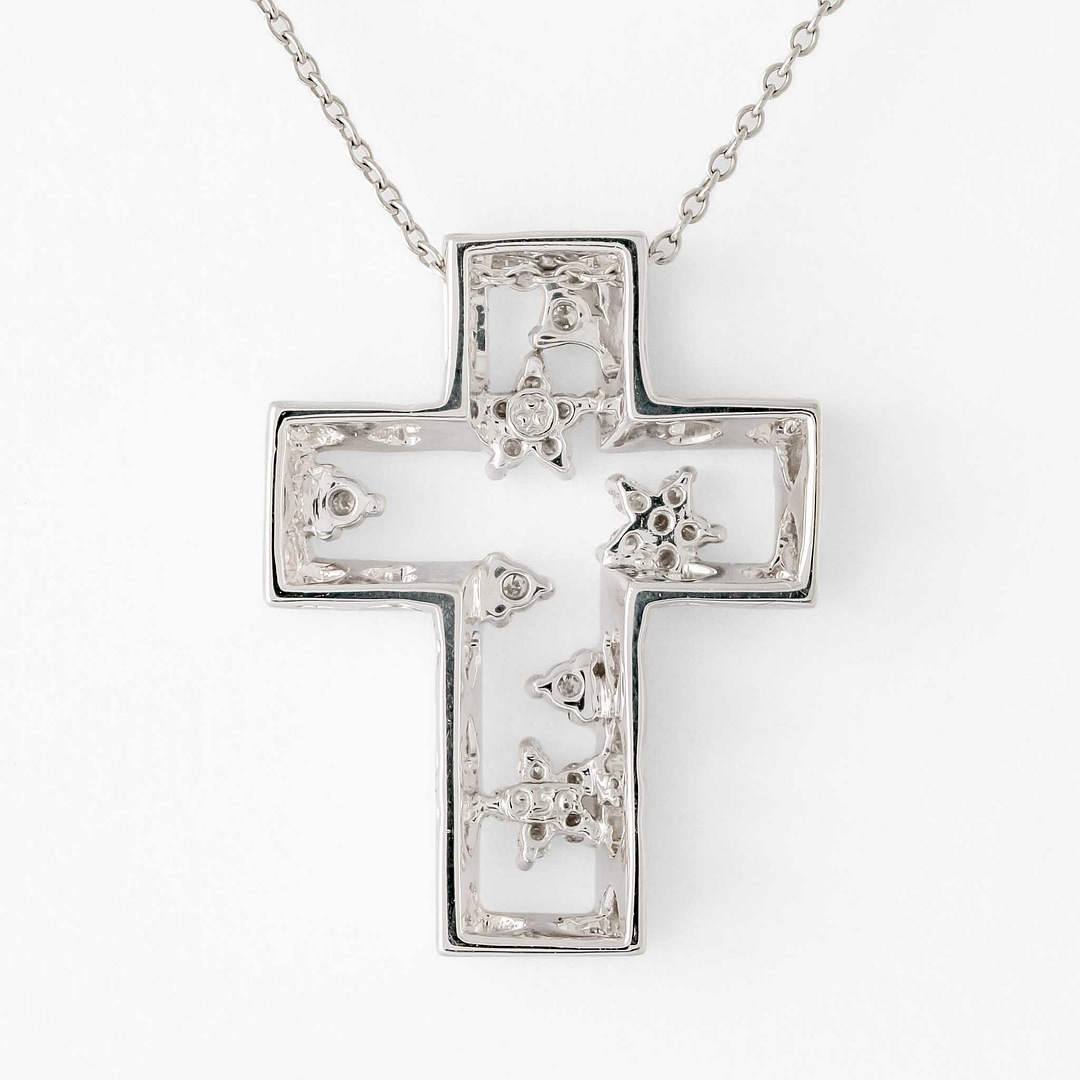 Hammered Cut-out Cross Charms, Antique Gold (10)