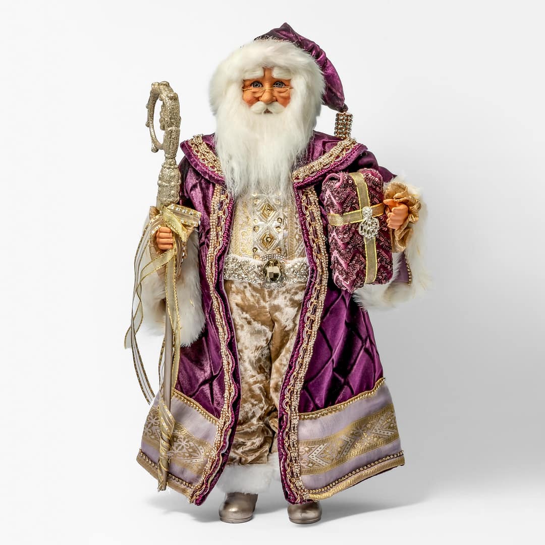 KAREN DIDION ORIGINALS CC16261 Lighted Good Tidings Santa