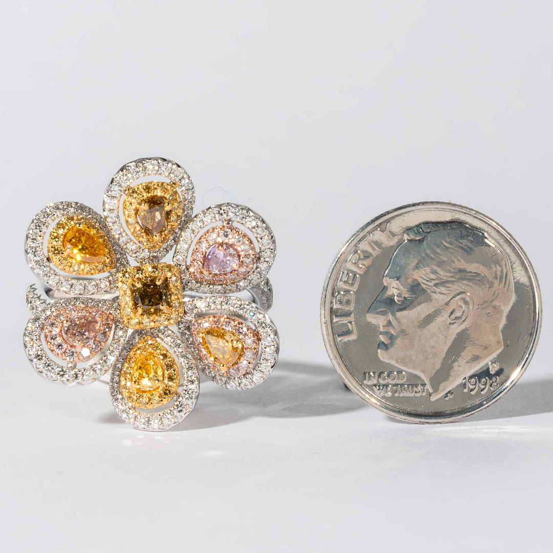 8.50 carat Antique Diamond Pansy Pin — Shreve, Crump & Low