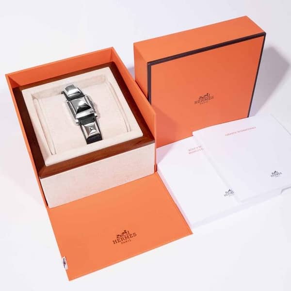 Hermès Medor Secret Watch Stainless Steel 23mm x 23mm (W028322WW00) —  Shreve, Crump & Low