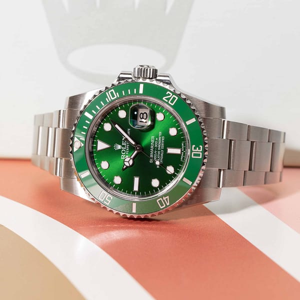Rolex Submariner Hulk Green Ceramic Bezel Watch 116610LV Box Papers
