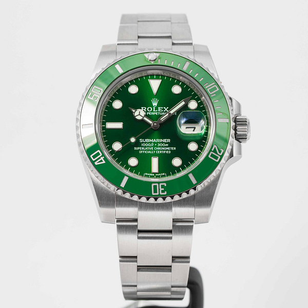 Rolex Submariner Date Hulk 40MM Green Dial Steel Bracelet