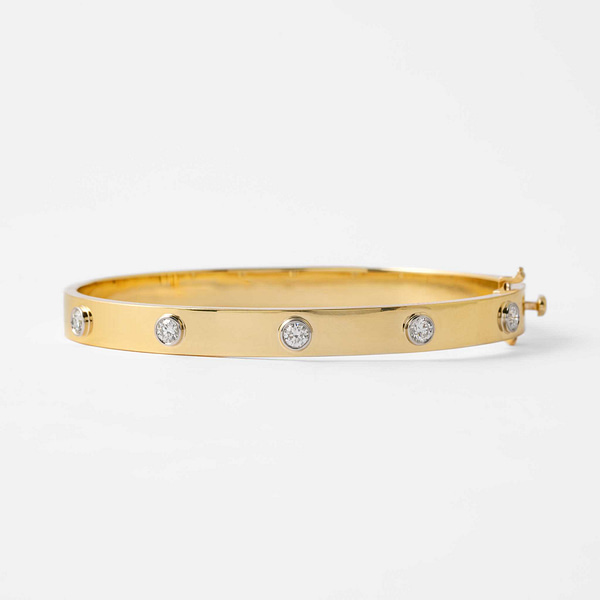 14k Gold Bangle Bracelet set (Available in Silver Tone)