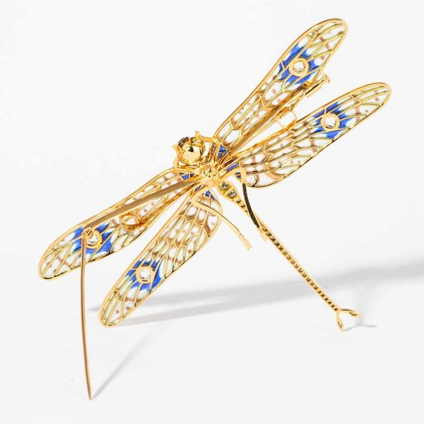 Dragonfly Tie Pin/Twist Tie Pin – Gold by Lee Renee