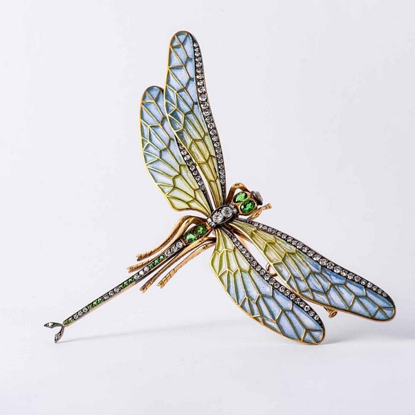 Multi-Gem Edwardian Butterfly Pin — Shreve, Crump & Low
