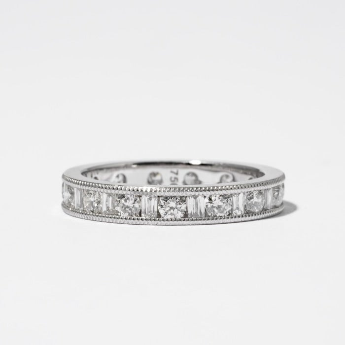 1.49 carat Channel set Diamond Eternity Band (White Gold) — Shreve