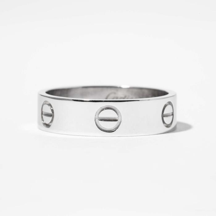 18kt White Gold Cartier Love Ring (Vintage) — Shreve, Crump & Low