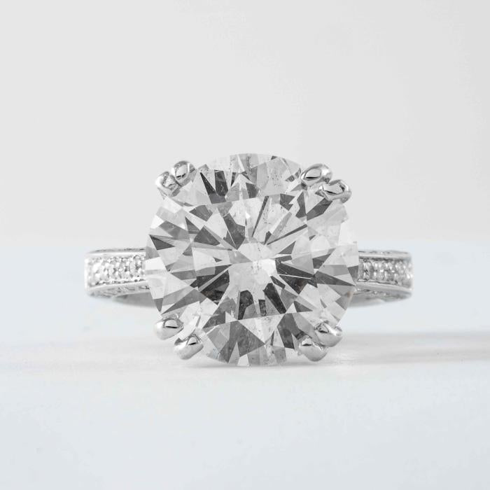 Shir: two carat round brilliant diamond ring