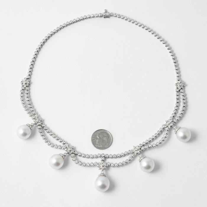 Diamond & Pearl Necklaces & Pendants