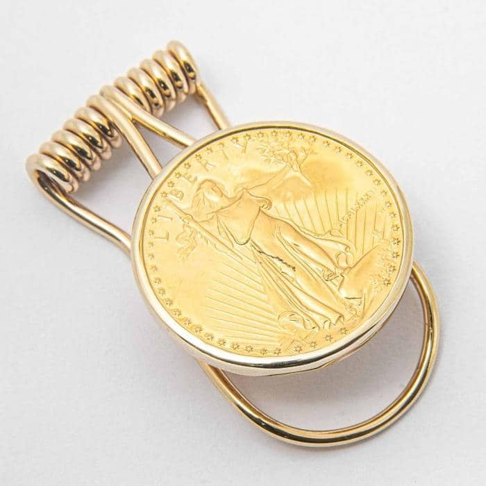 Cartier Vintage Sterling Silver & 18k Gold Money Clip