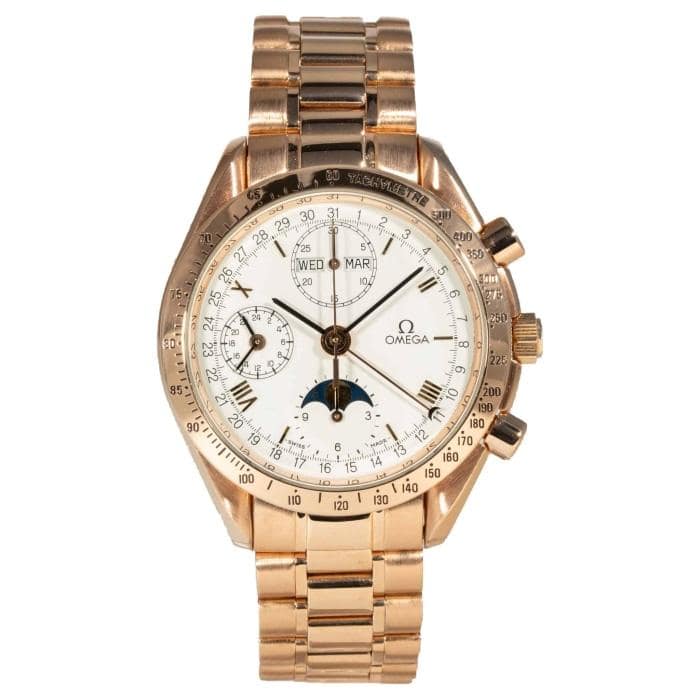 omega speedmaster day date rose gold