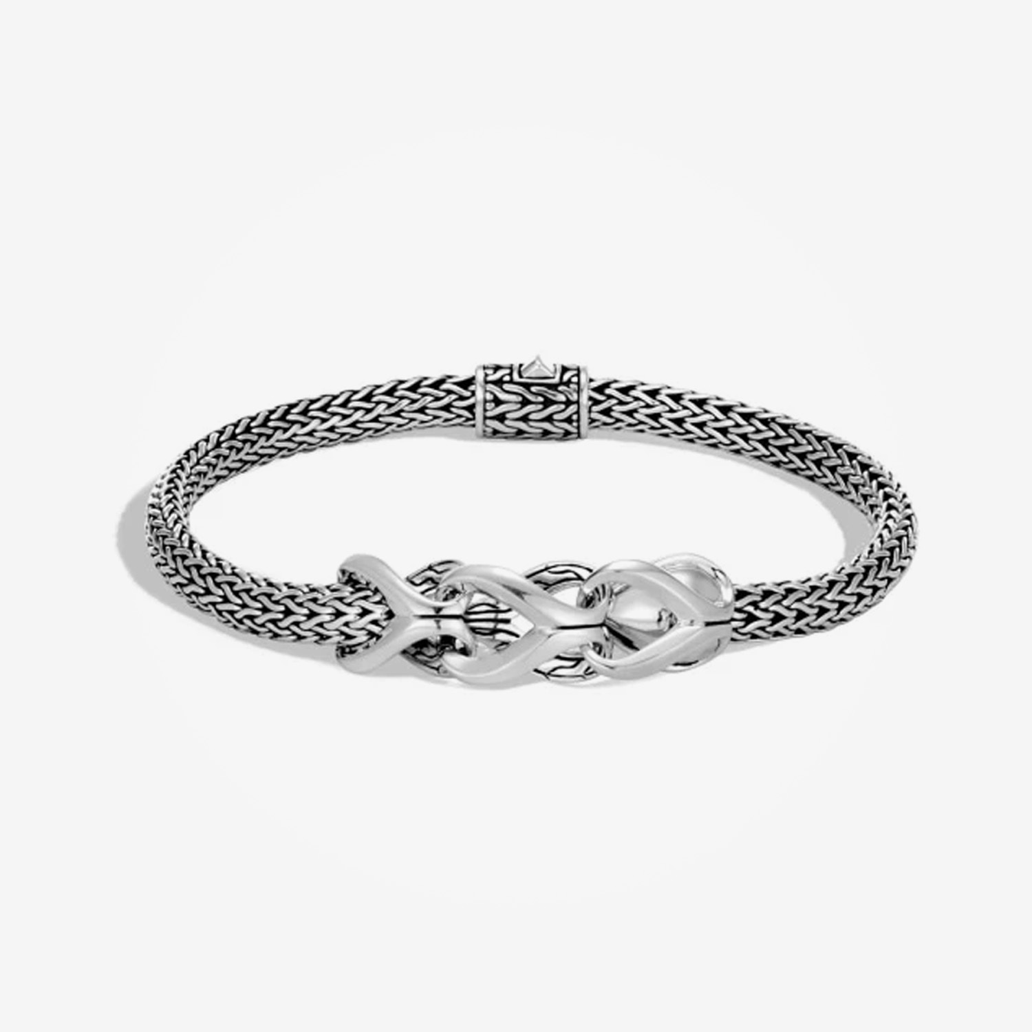 John Hardy Dot Gold & Silver Slim Bracelet with Classic Chain Clasp