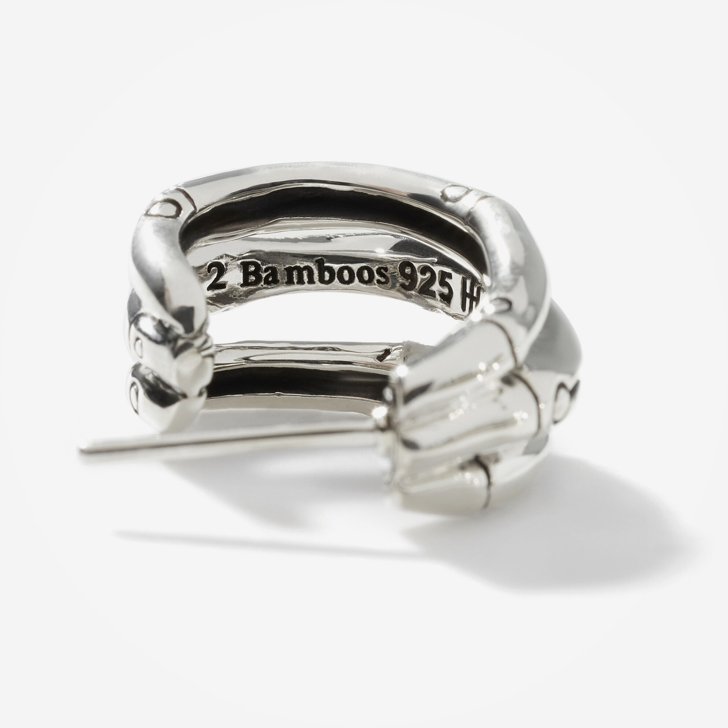 John Hardy Bamboo Silver Small Hoop Earrings — Shreve, Crump & Low