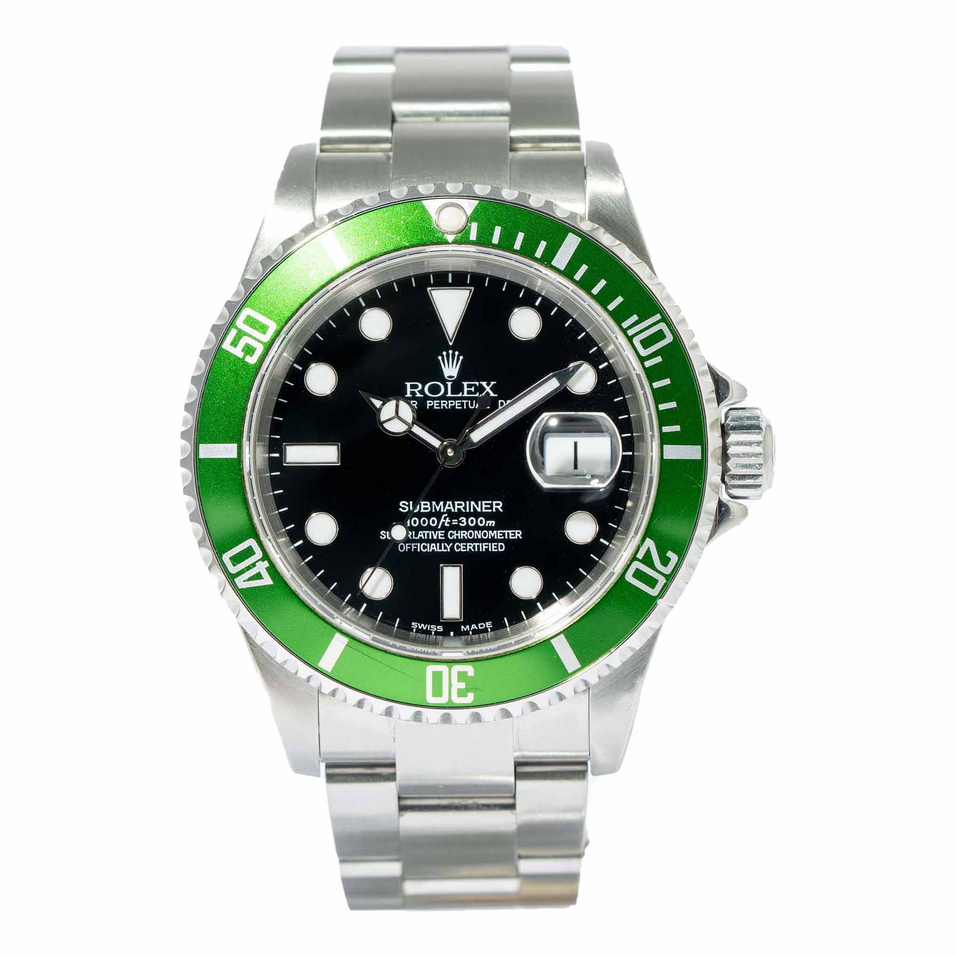 Rolex Submariner 50 Anniversary Kermit Stainless Steel 40mm (16610LV) —  Shreve, Crump & Low