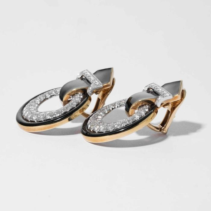 Striking Black Facet Earrings, Rhodium-plated silver – David&Martin  Jewellery Sweden