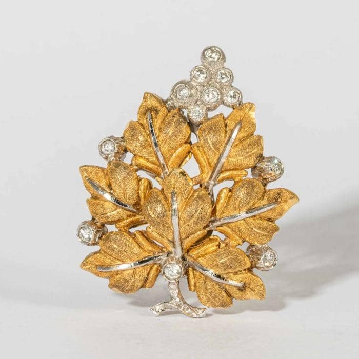 Buccellati Vintage Diamond, Gold and Silver Ring - Primavera Gallery