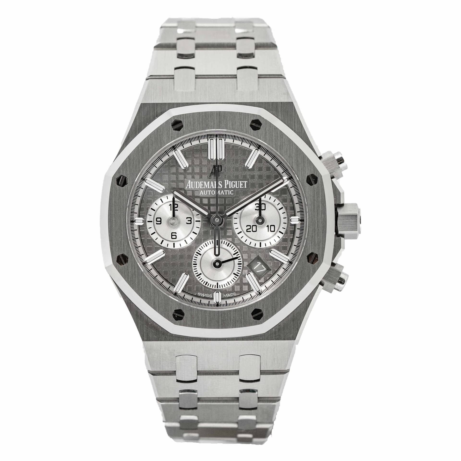 Audemars Piguet Royal Oak Chronograph Steel Mens Watch 26315ST Box Card