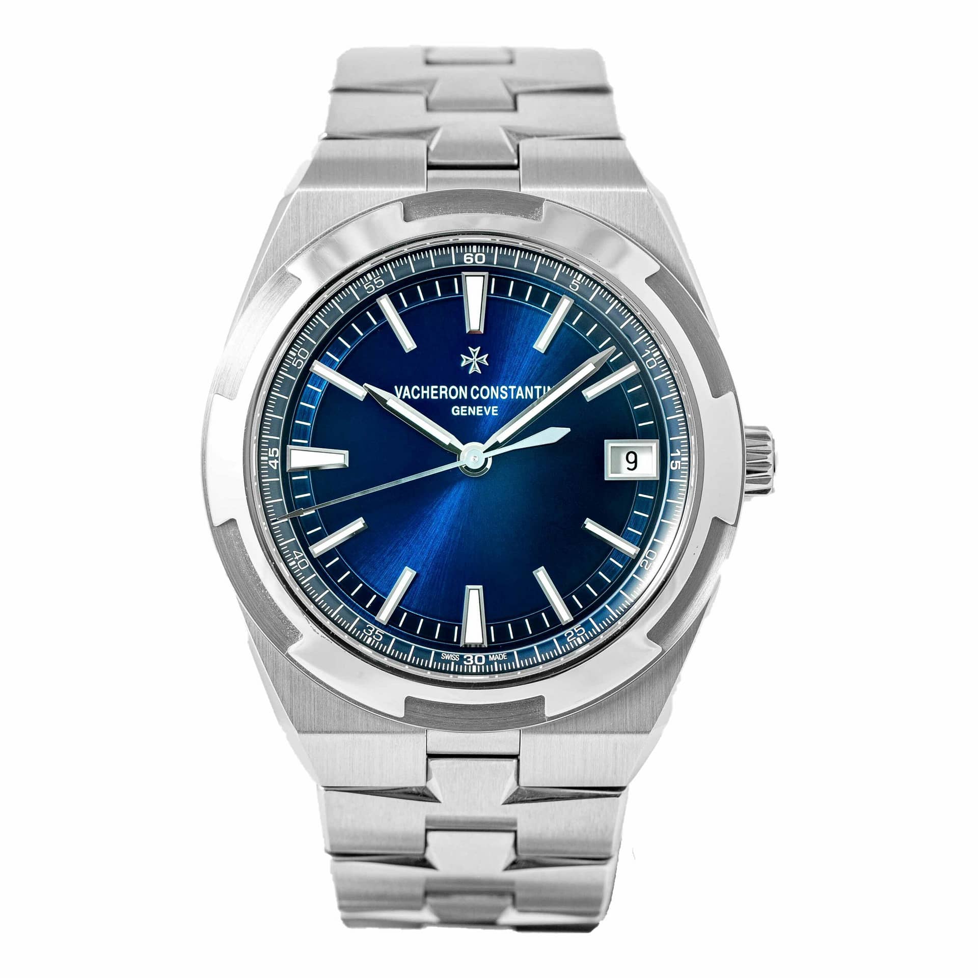 Preowned Vacheron Constantin Overseas Blue Dial Stainless Steel 41mm (4500V/110A-B128)