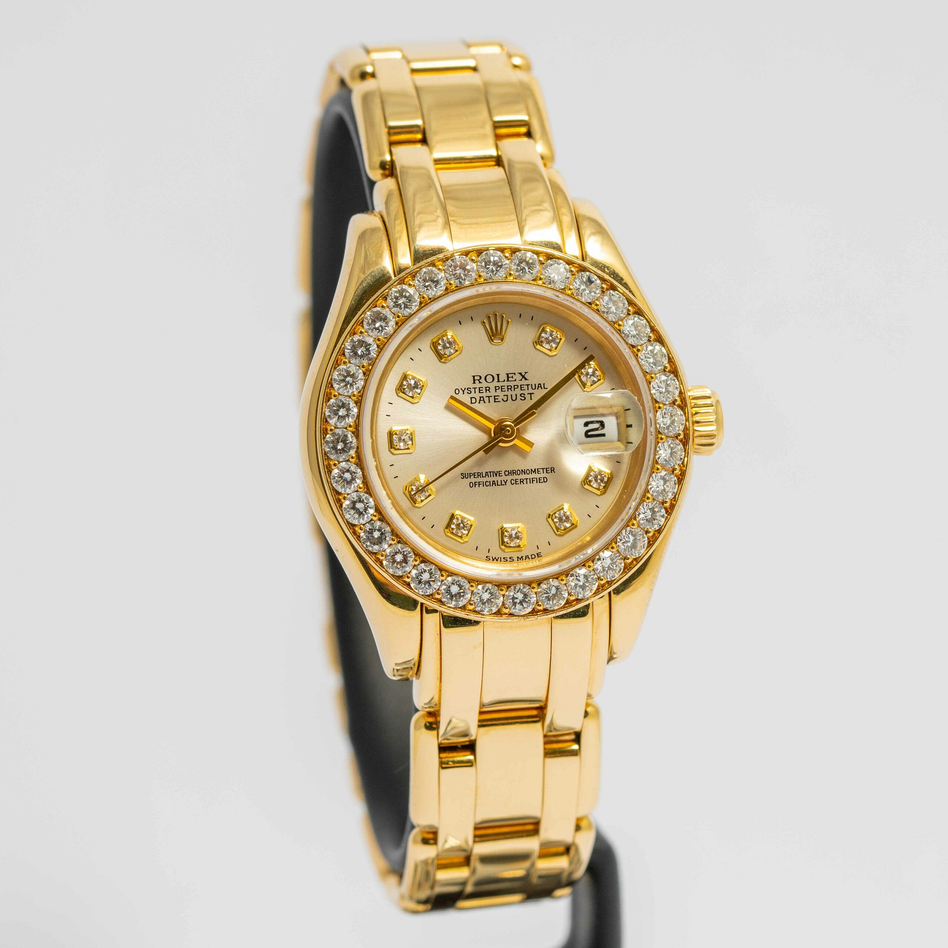 Rolex Lady-Datejust Pearlmaster Masterpiece Yellow Gold 29mm (69298)