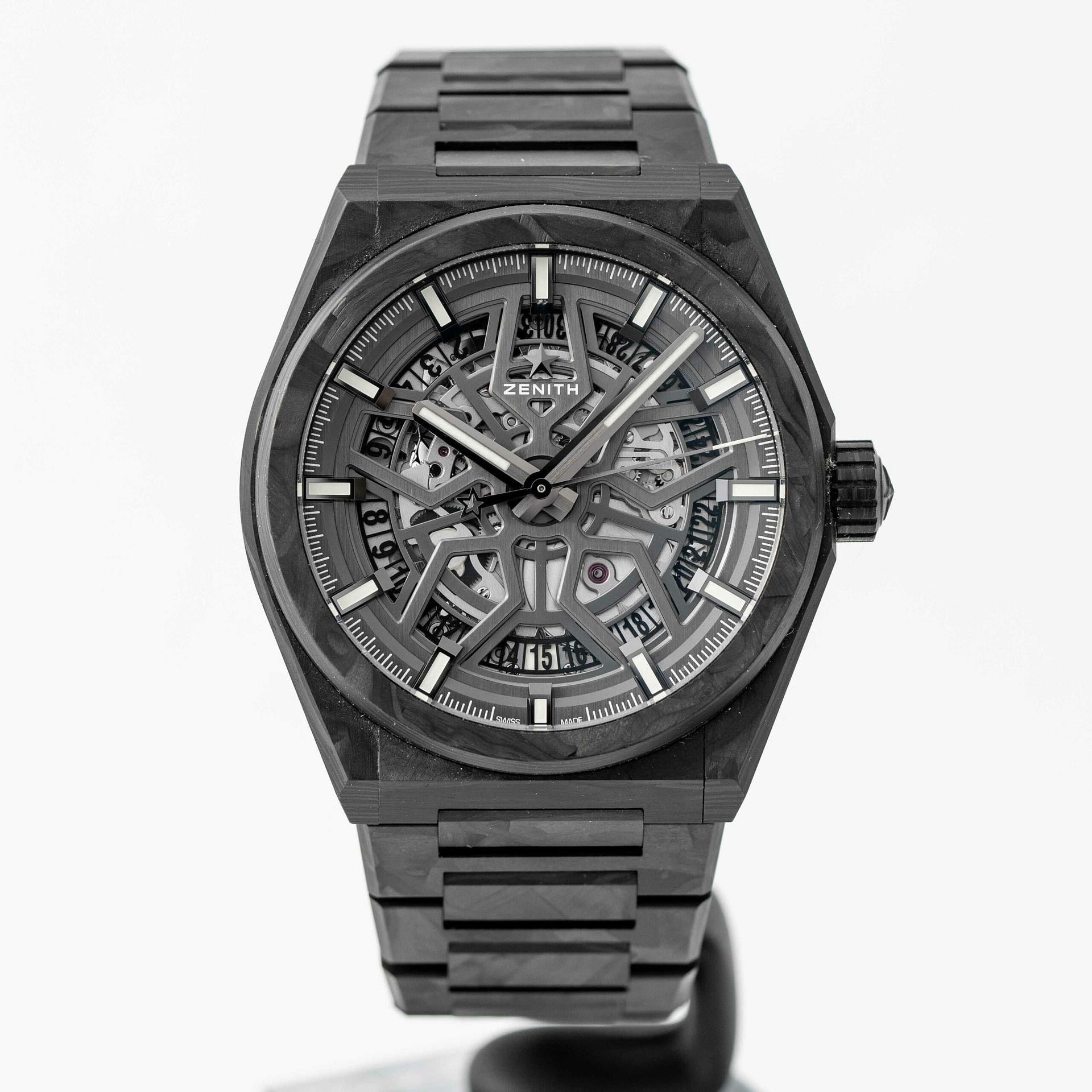 Zenith Defy Classic Automatic Skeleton Dial Carbon Fiber Men's Watch  10.9001.670/80.M9000