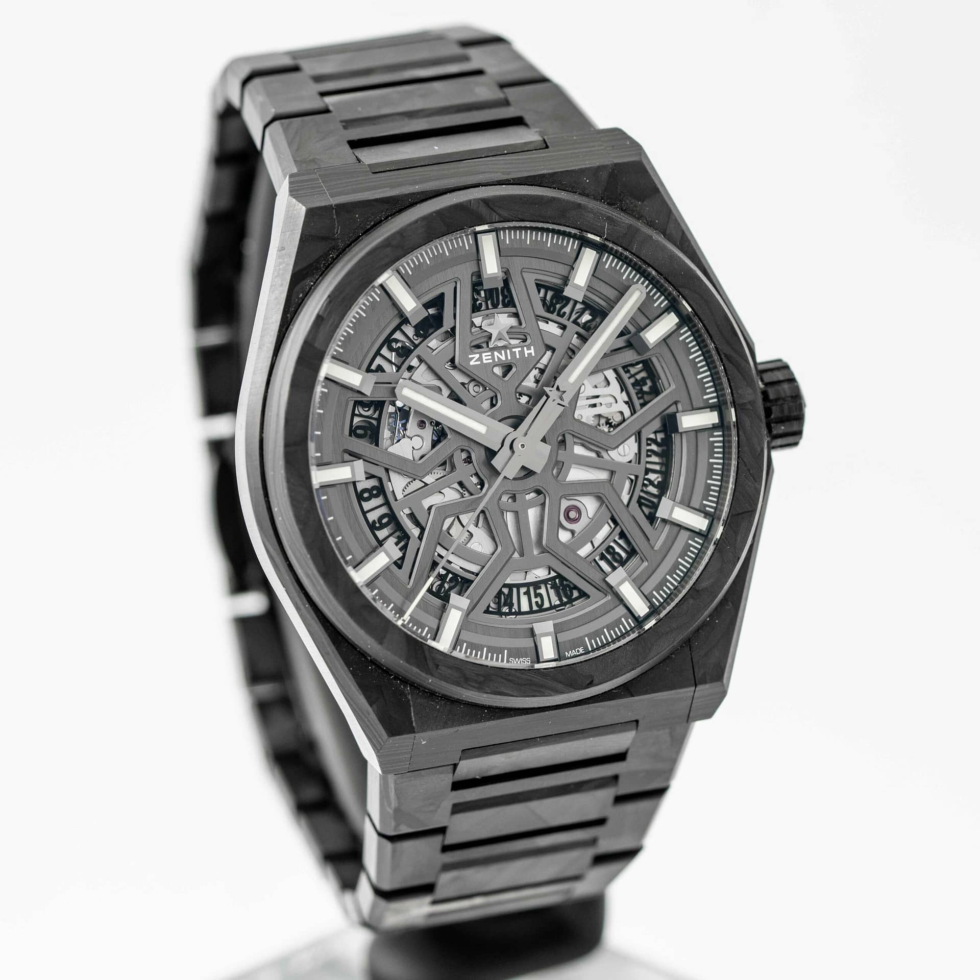 Zenith Defy Classic Automatic Skeleton Dial Carbon Fiber Men's Watch  10.9001.670/80.M9000