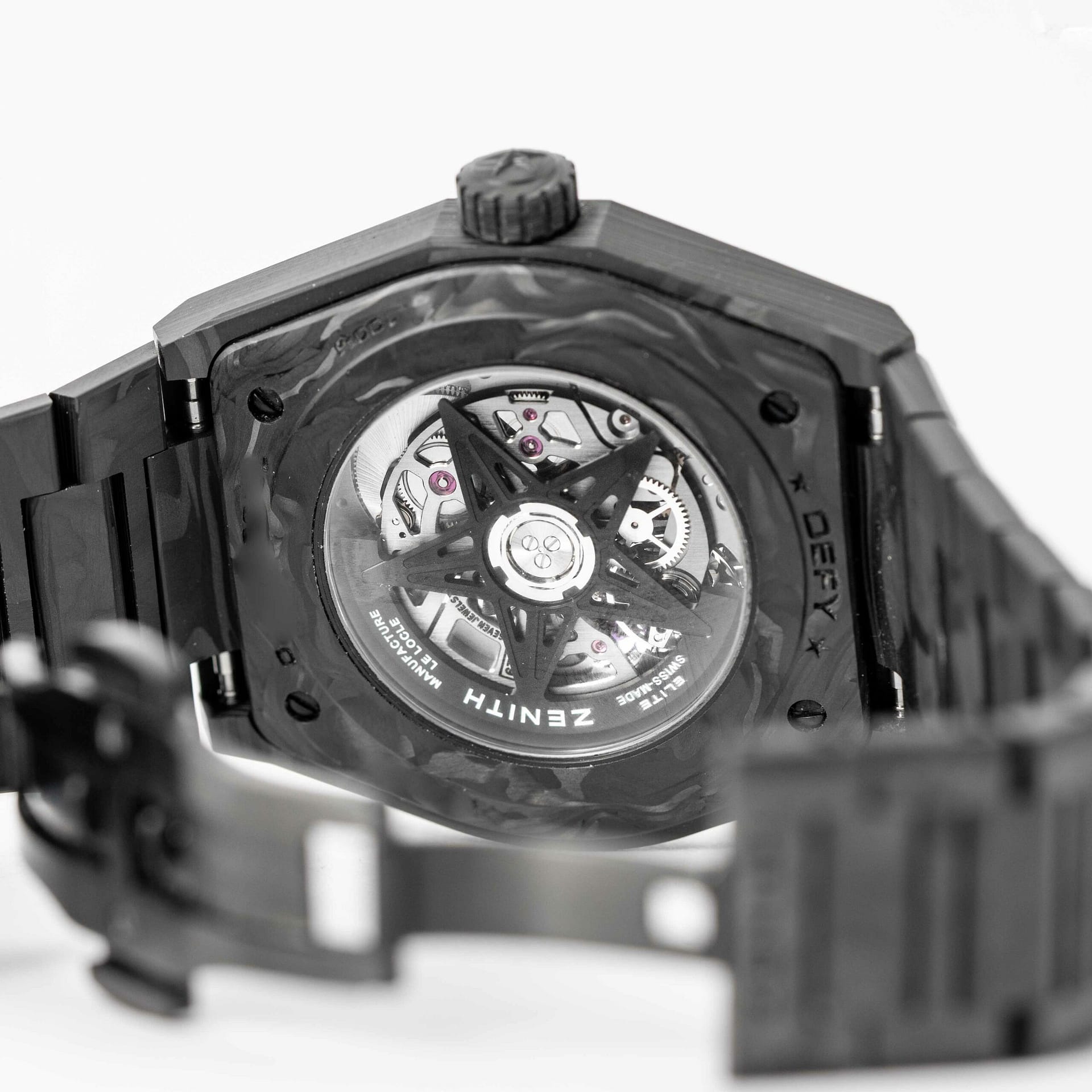 Zenith Defy Classic Automatic Skeleton Dial Carbon Fiber Men's Watch  10.9001.670/80.M9000