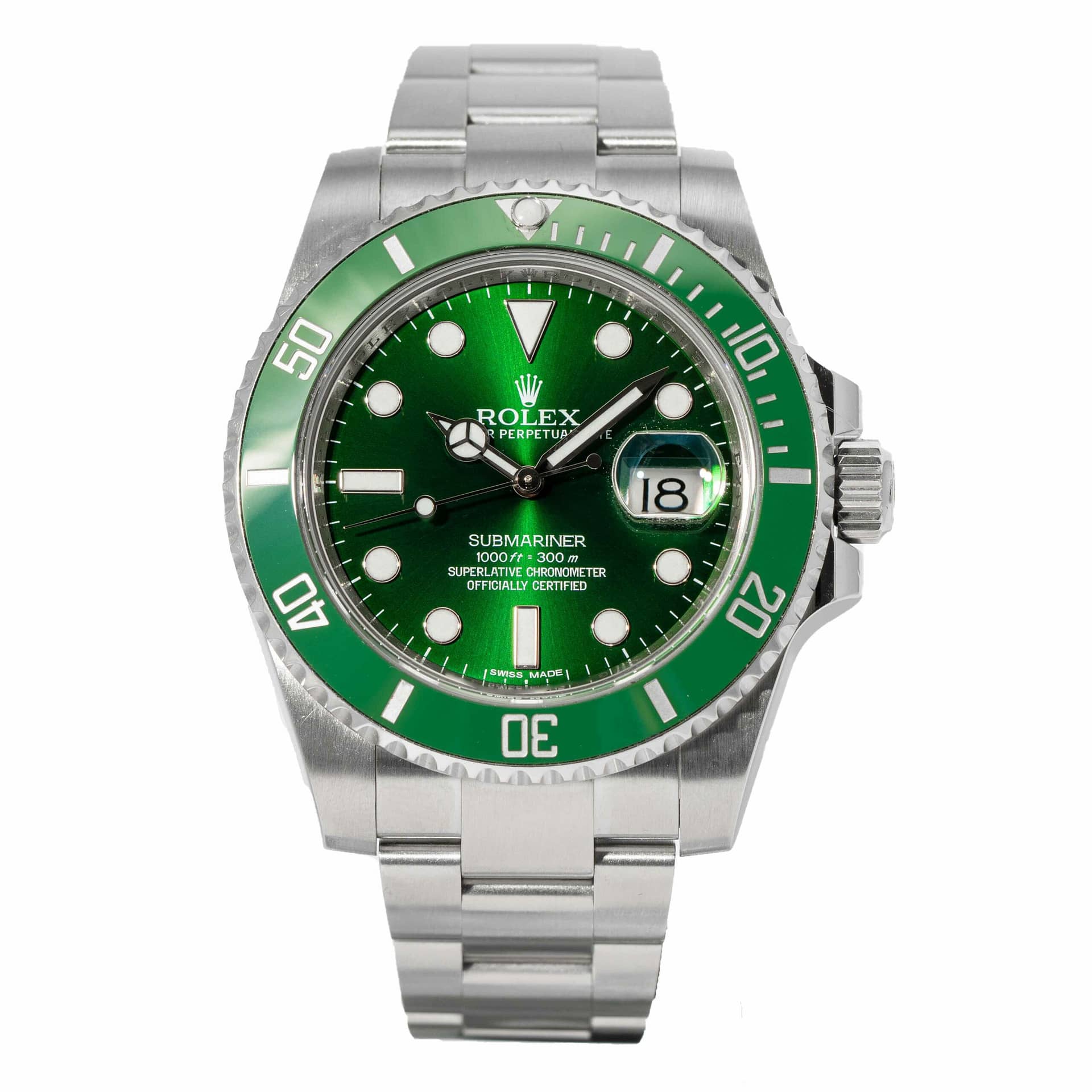 Rolex Submariner Hulk Steel Watch