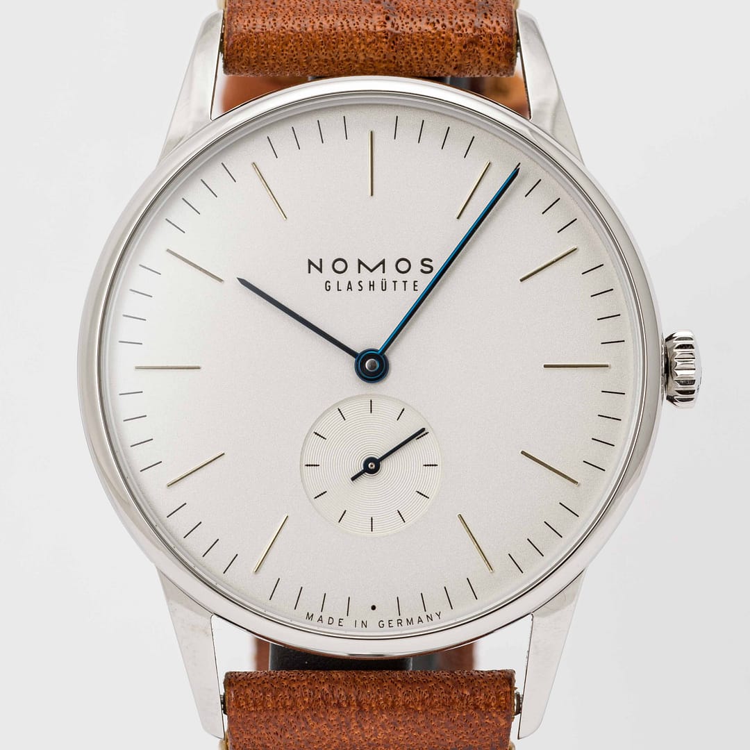Preowned Nomos Orion 38 White Dial Stainless Steel 38mm (387
